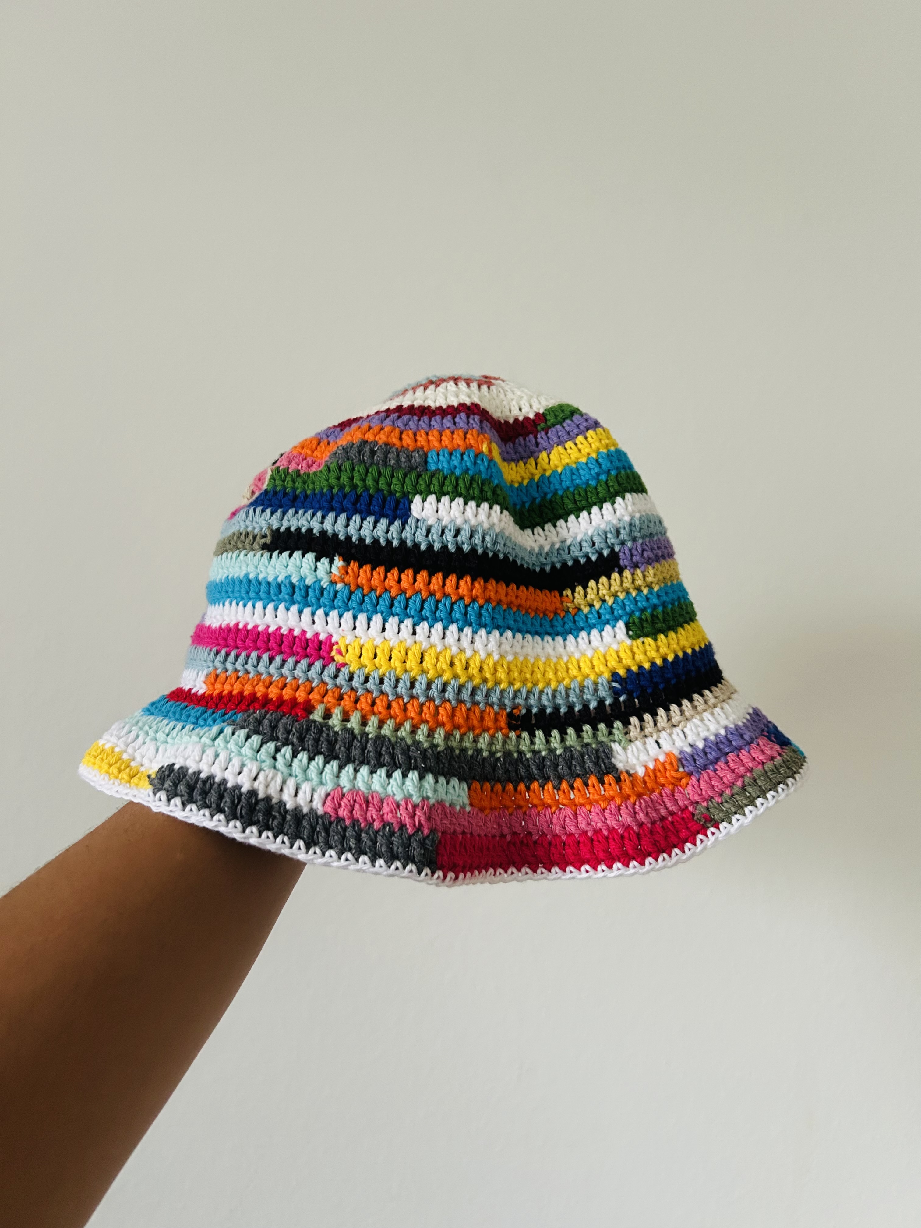 Scrap Yarn Bucket Hat